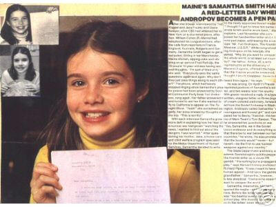 Samantha Smith's Letter to President Andropov