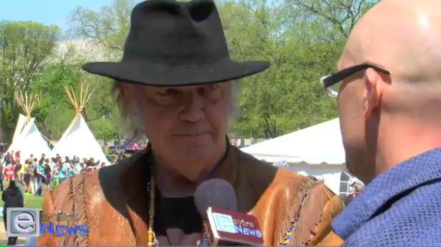 Neil Young on Climate Change, Keystone XL and Tar Sands at the Cowboy and Indian Alliance in DC
